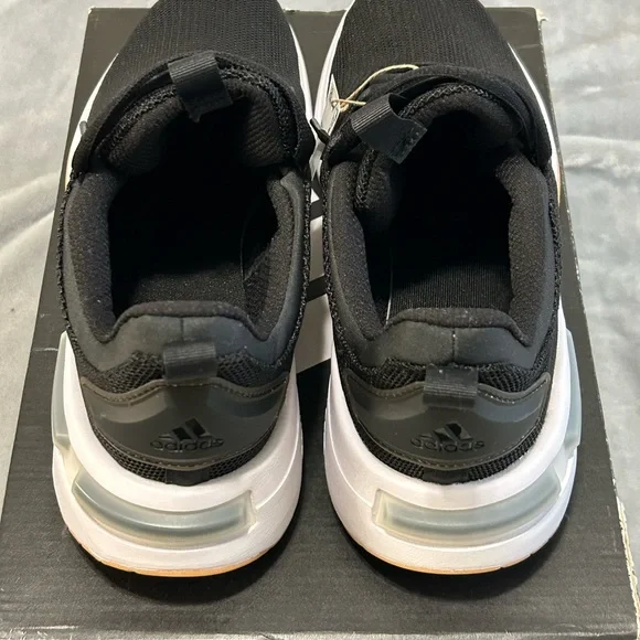 Adidas Black and Orange Athletic Shoes with Sock-Like Fit - Picture 6 of 11